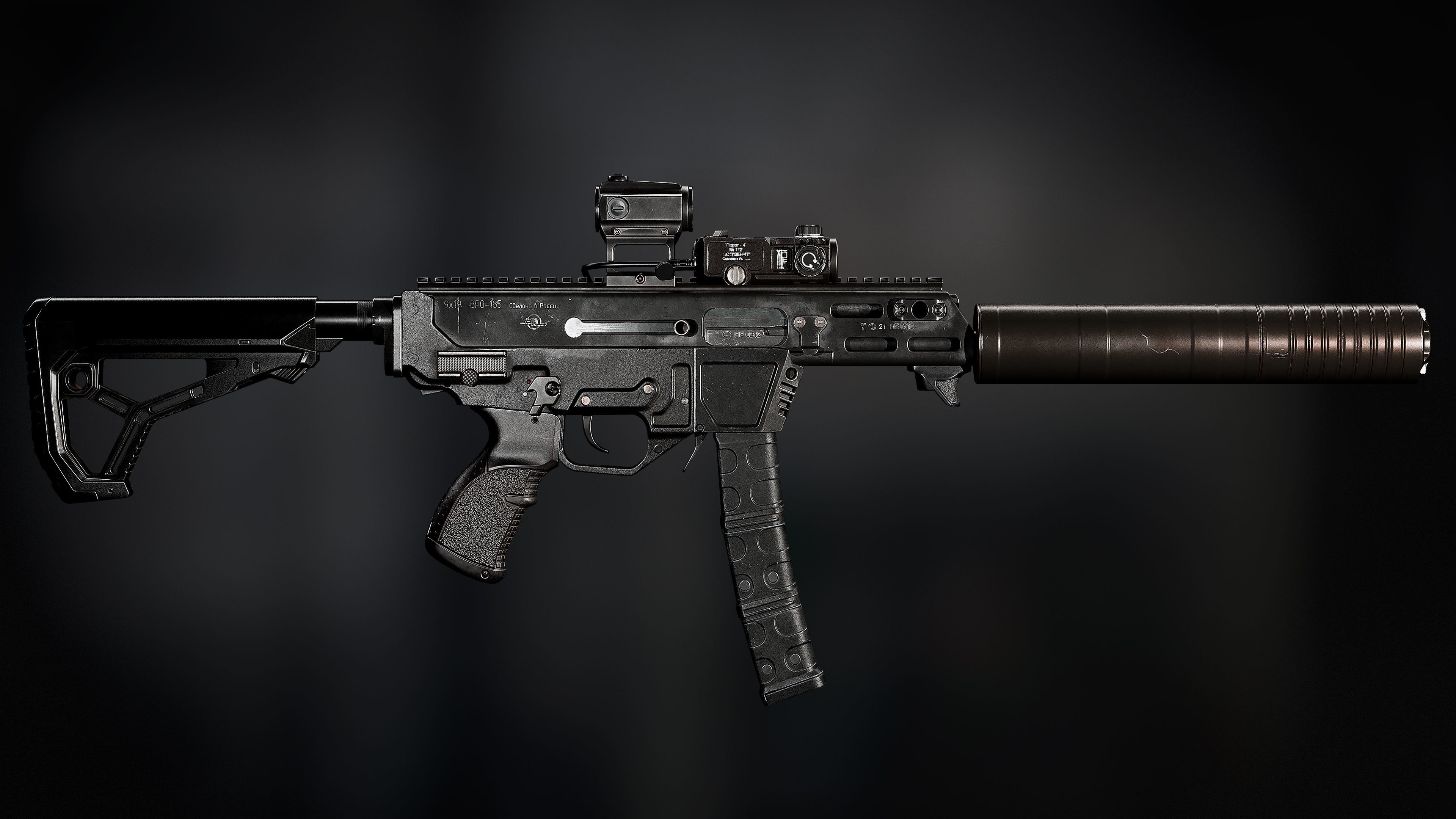 VPO-185 sniper rifle Low-poly 3D model_4