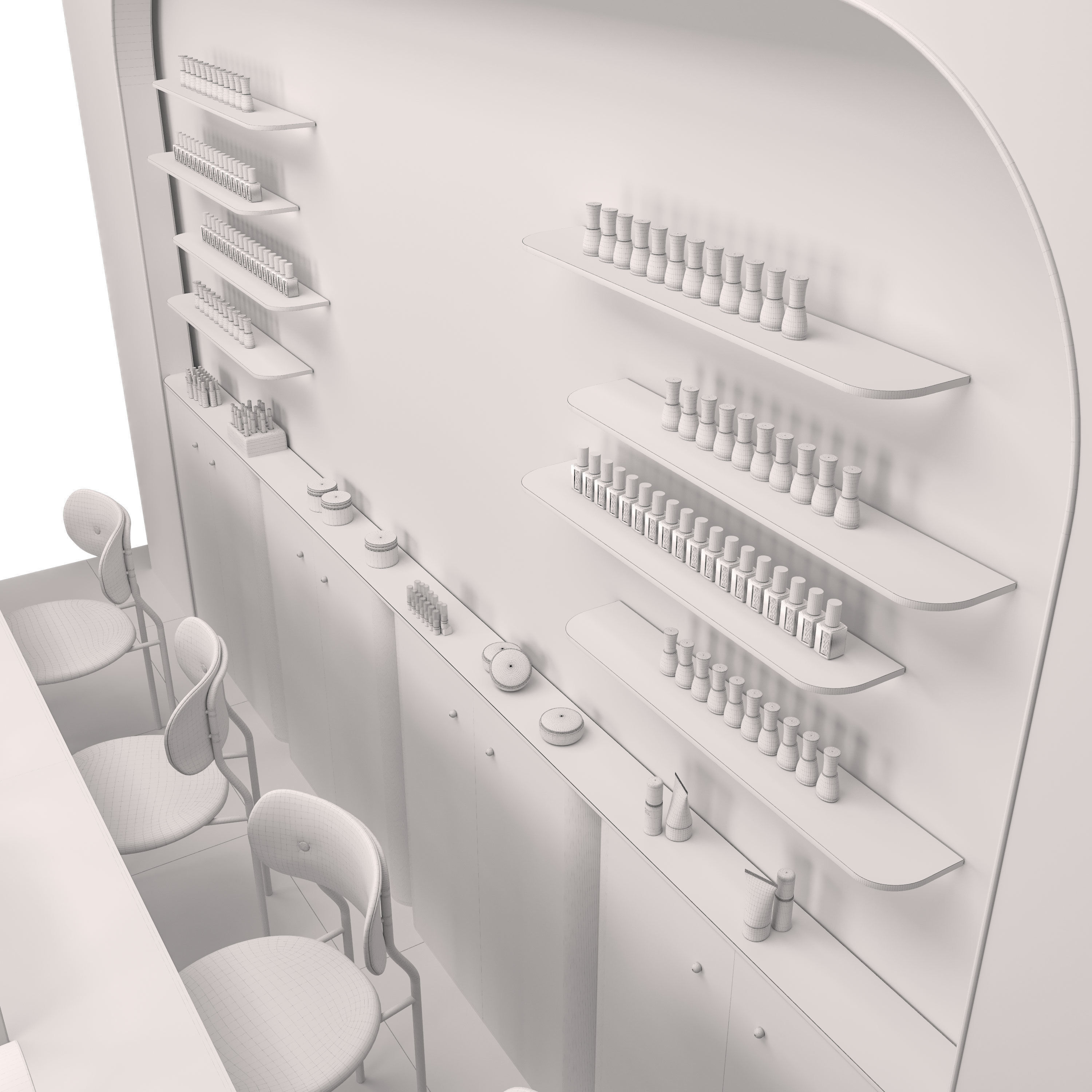 Beauty salon 3D model_5