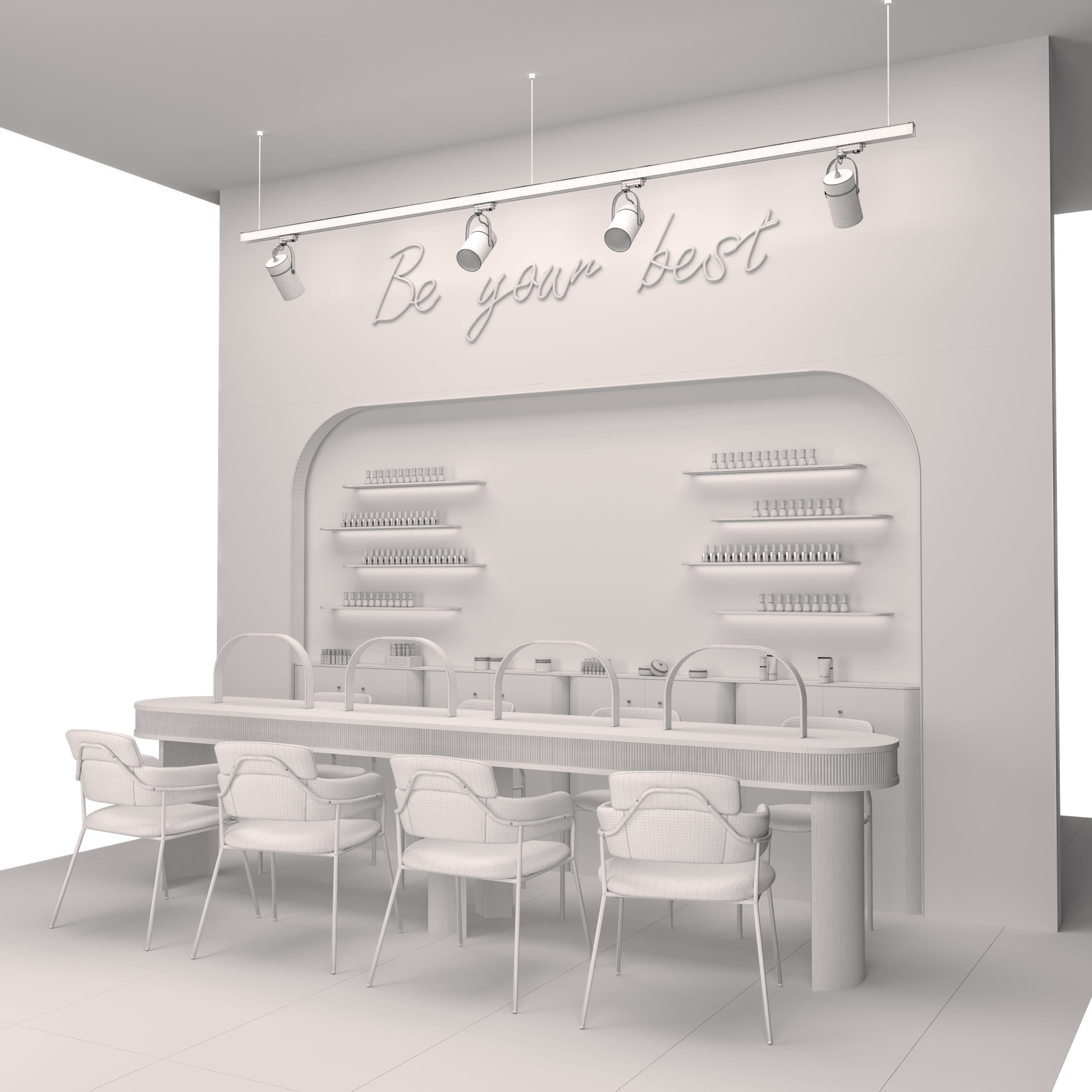 Beauty salon 3D model_8
