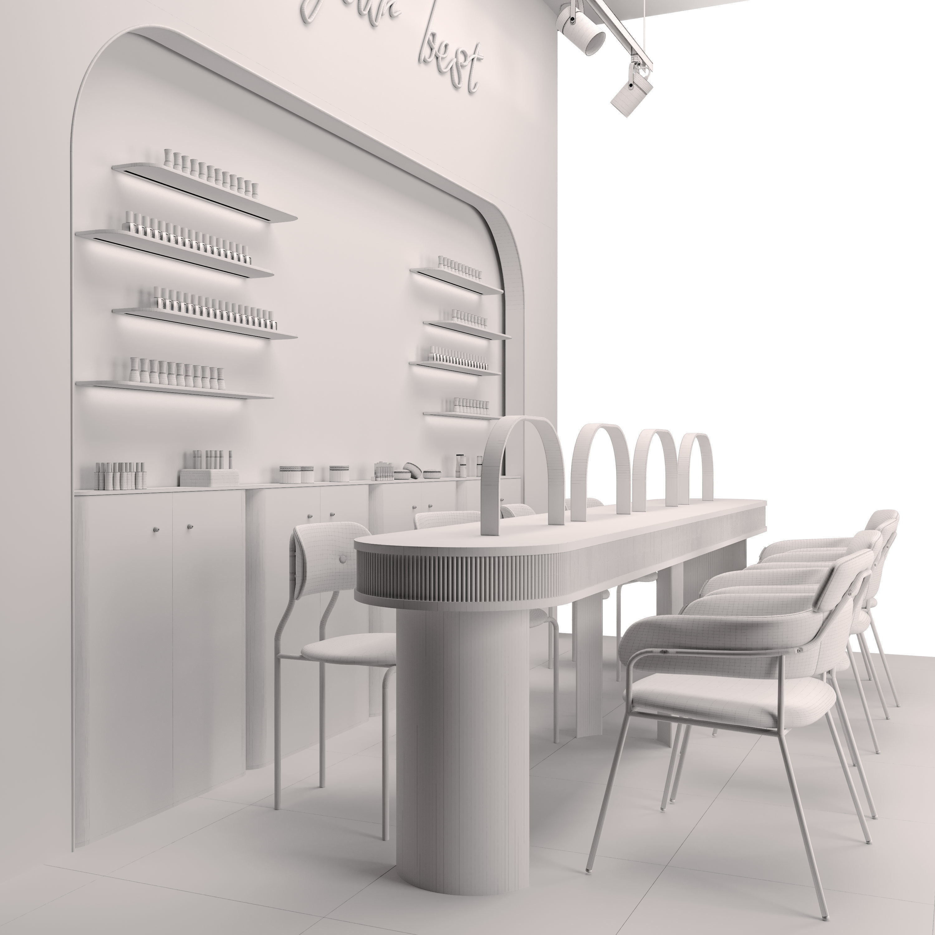 Beauty salon 3D model_6