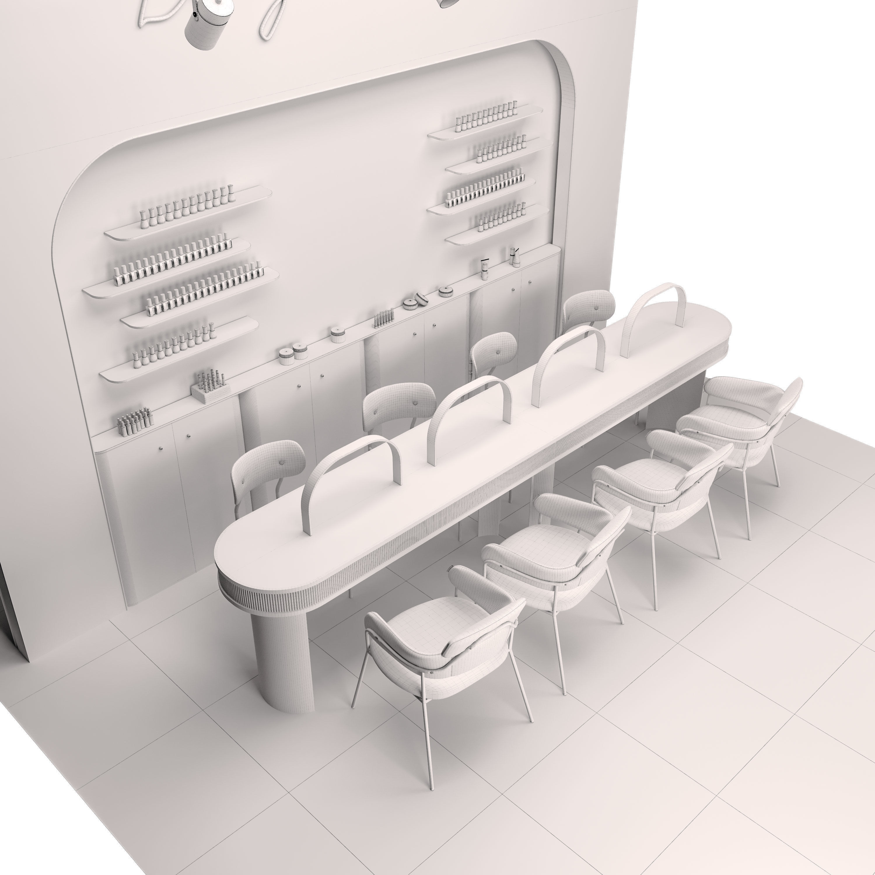 Beauty salon 3D model_7