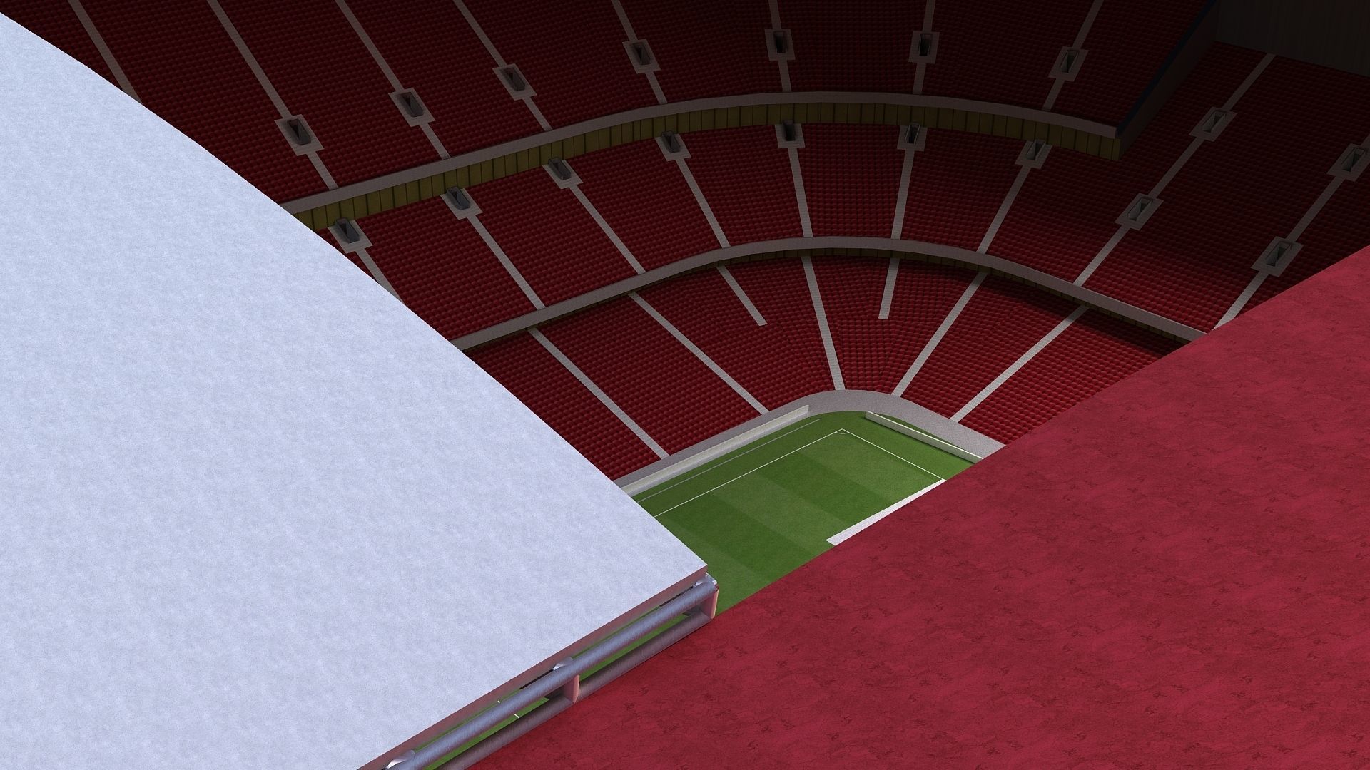 Al Bayt Stadium Low-poly 3D model_7