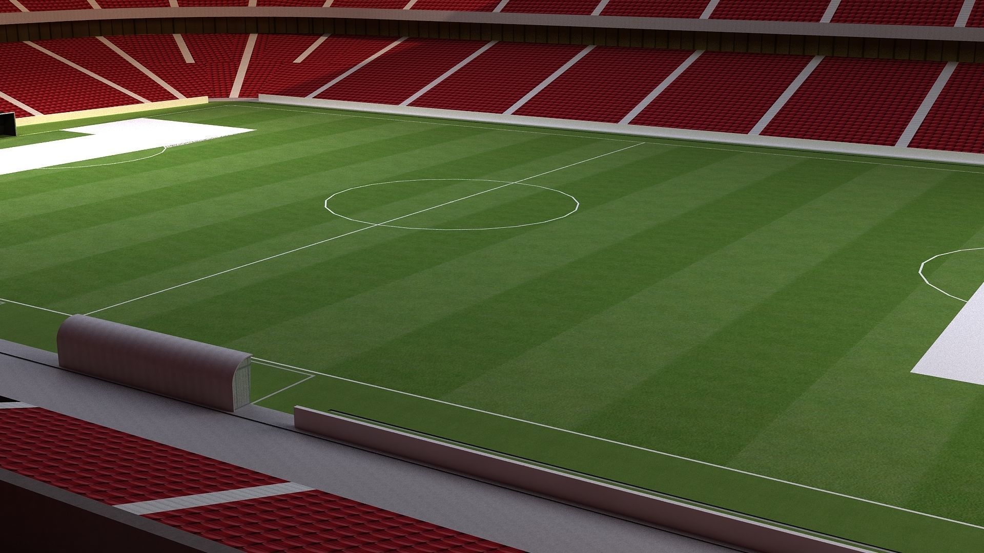 Al Bayt Stadium Low-poly 3D model_11