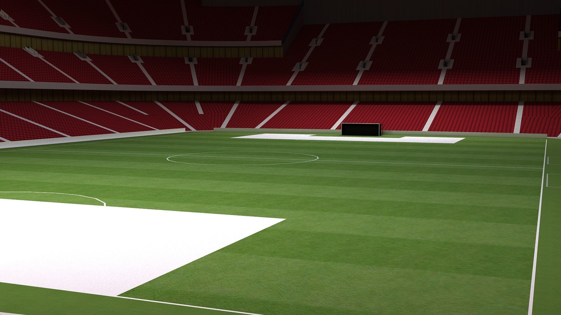 Al Bayt Stadium Low-poly 3D model_9