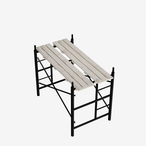Scaffolding Construction Low-poly 3D model