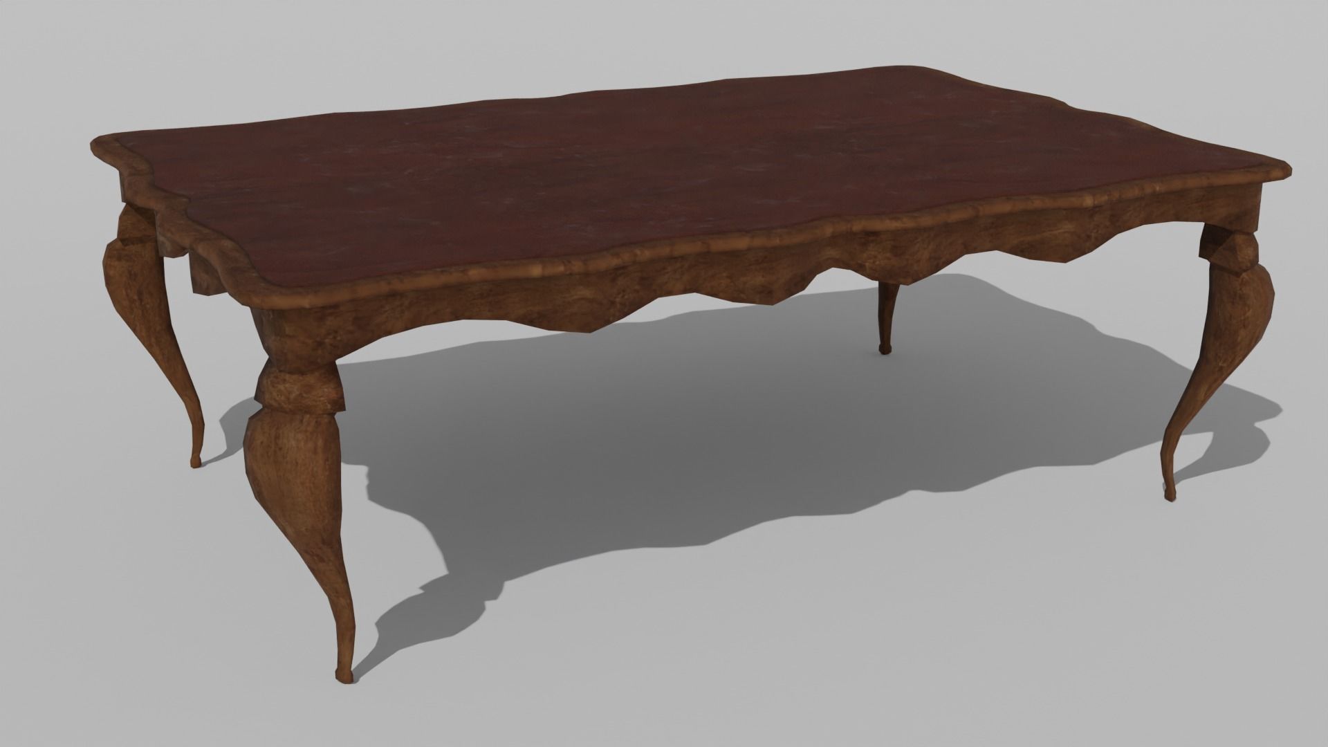 Antique Table 03 Low-poly 3D model_1
