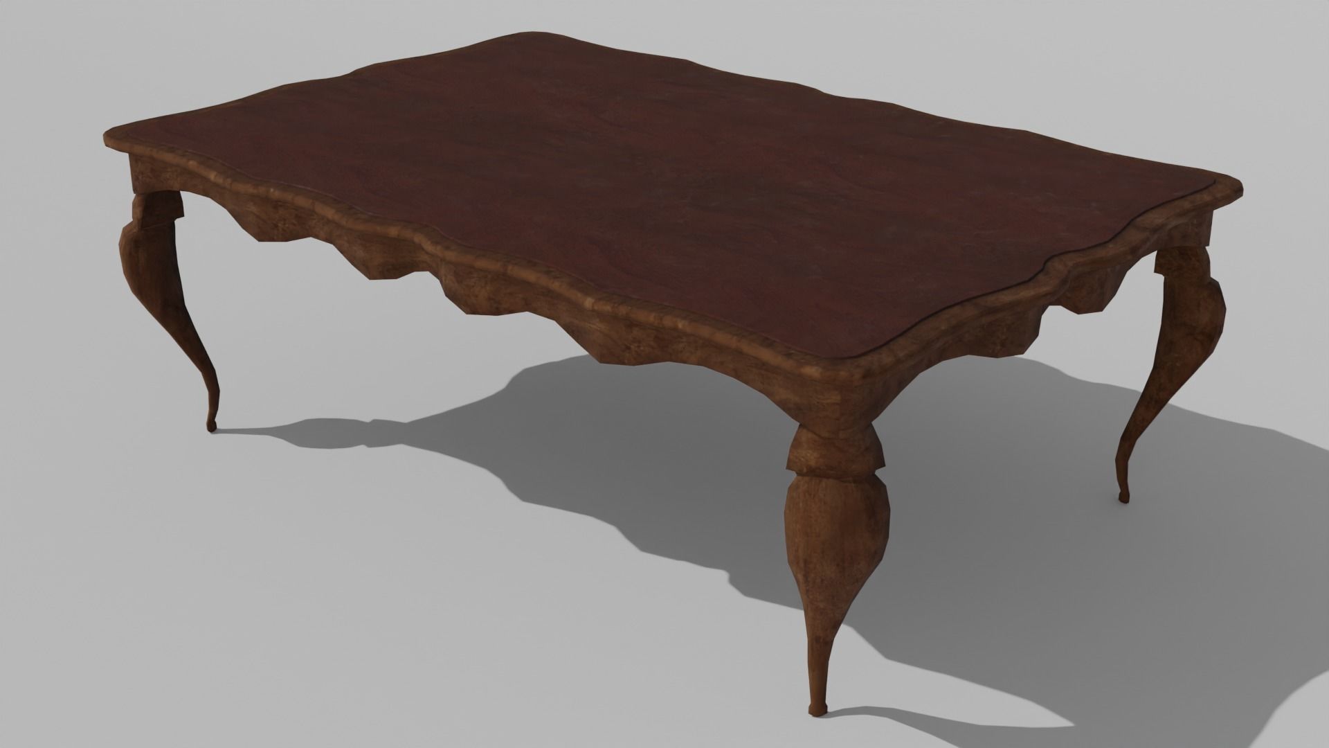 Antique Table 03 Low-poly 3D model_2