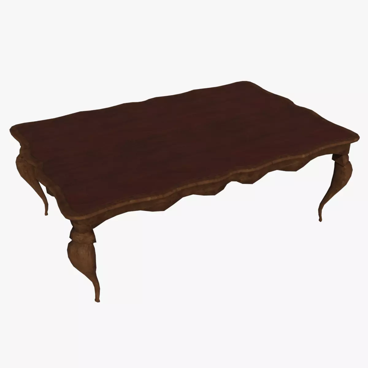 Antique Table 03 Low-poly 3D model_0