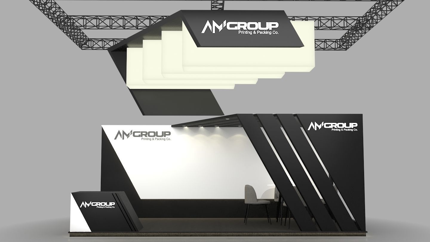 Exhibition Booth 3D model_3