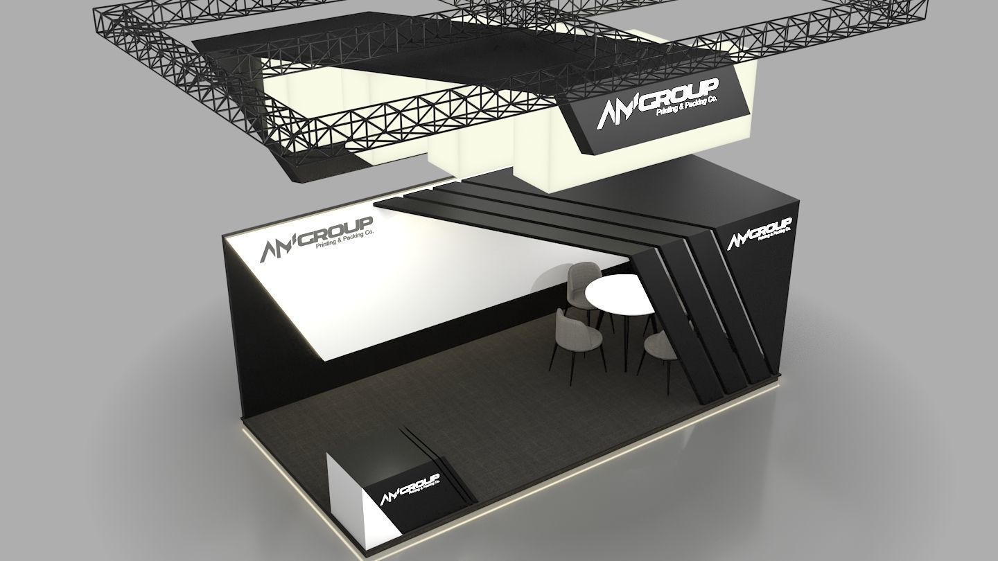 Exhibition Booth 3D model_4