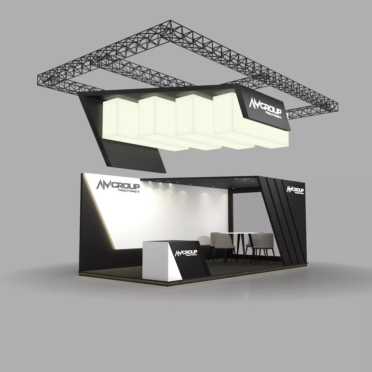 Exhibition Booth 3D model_0