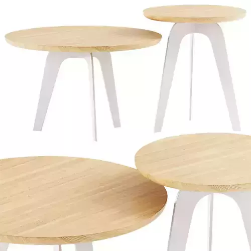 True Design Millepiedi Low wooden coffee tables