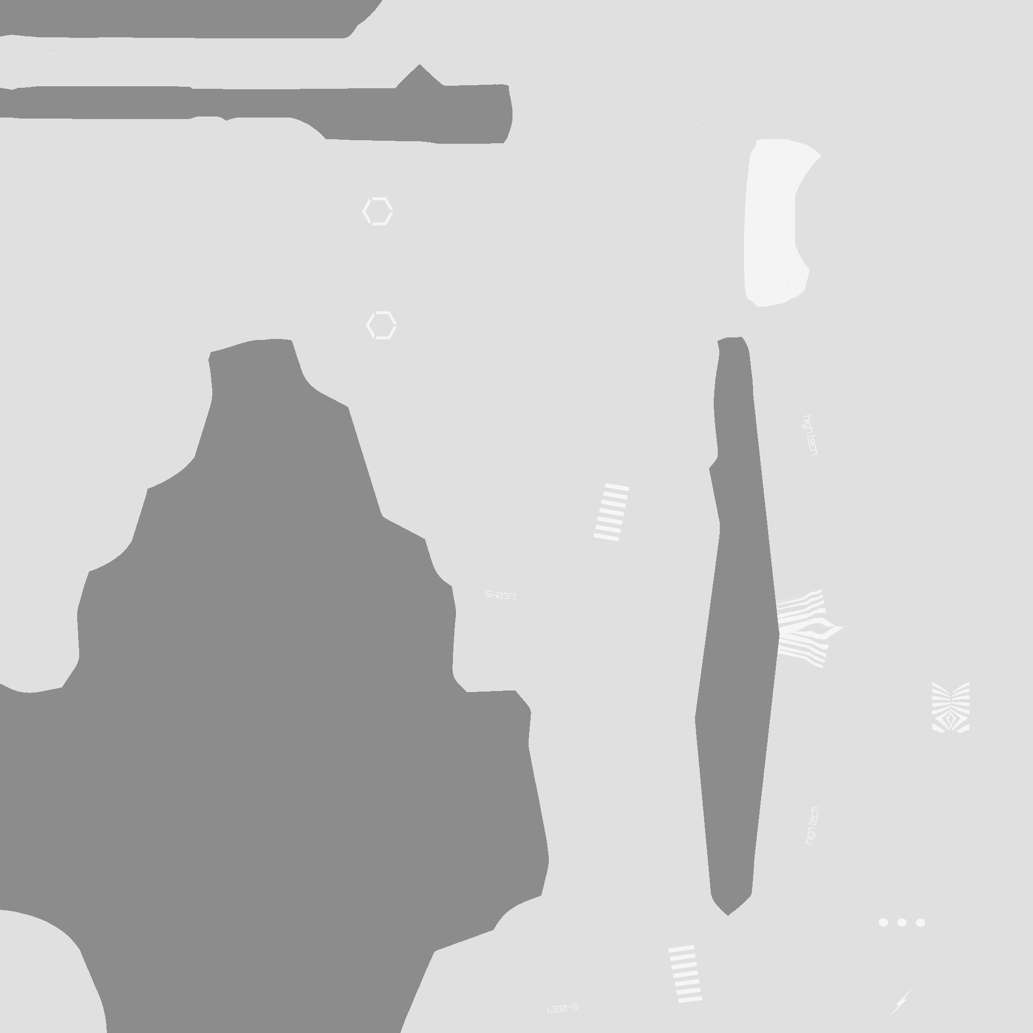 SciFi War Axe A06 Full White - Sci Fi Weapon Design Low-poly 3D model_20