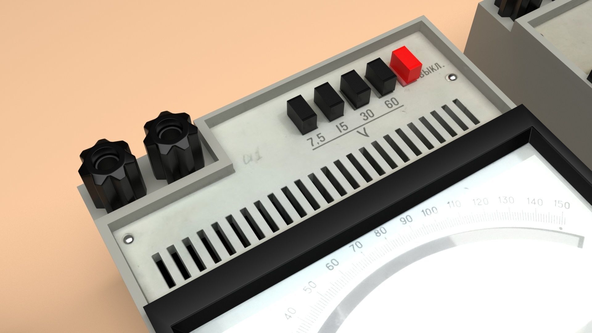 Analog Meters Set 3D model_33