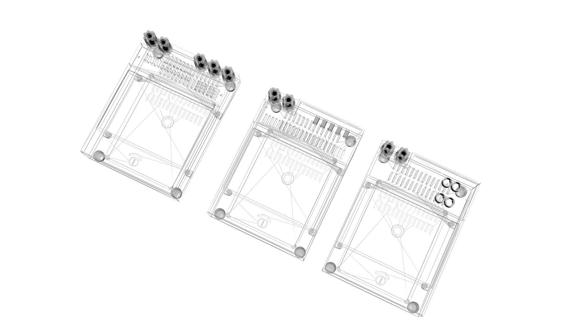 Analog Meters Set 3D model_21