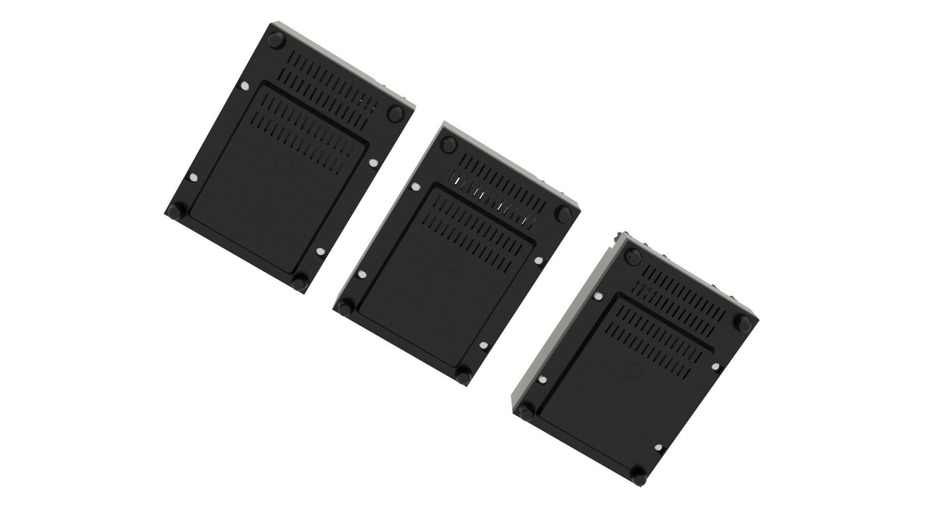 Analog Meters Set 3D model_7