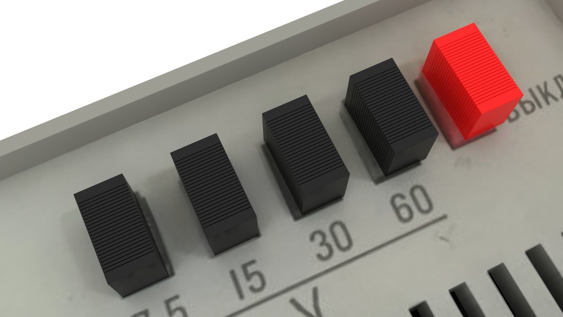 Analog Meters Set 3D model_16