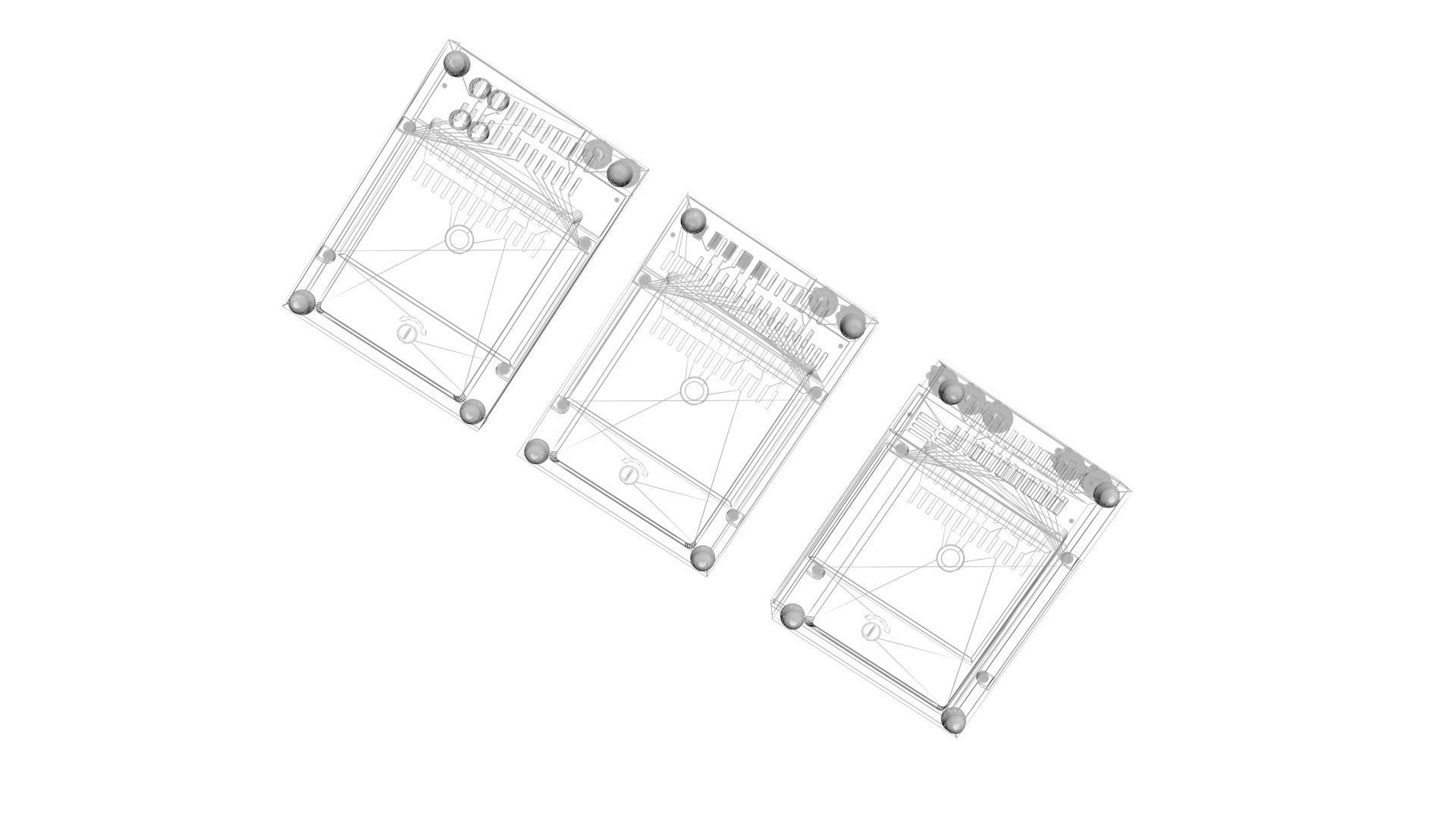 Analog Meters Set 3D model_26