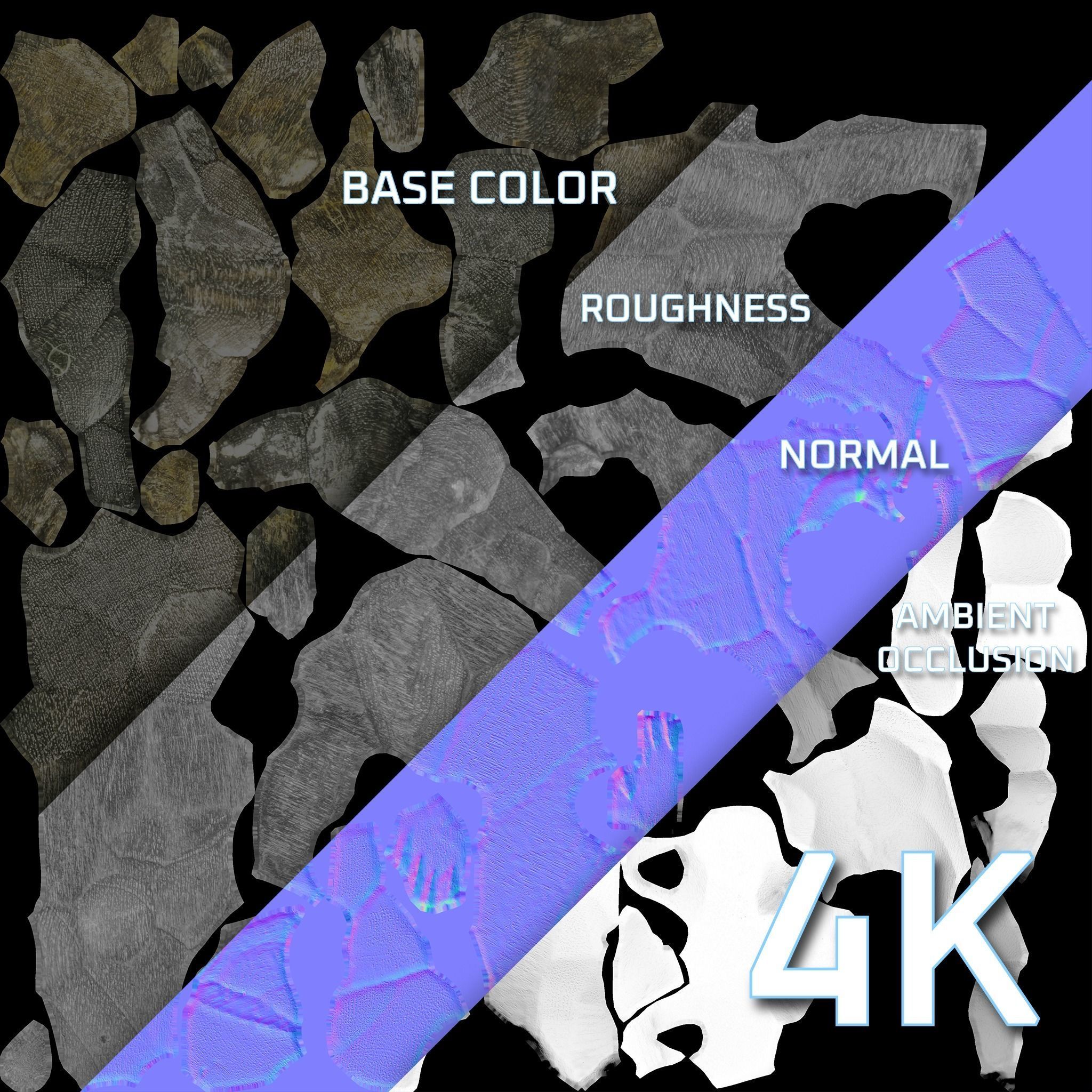 Small Woonden Bear Sculpture - 3D Scan Low-poly 3D model_8