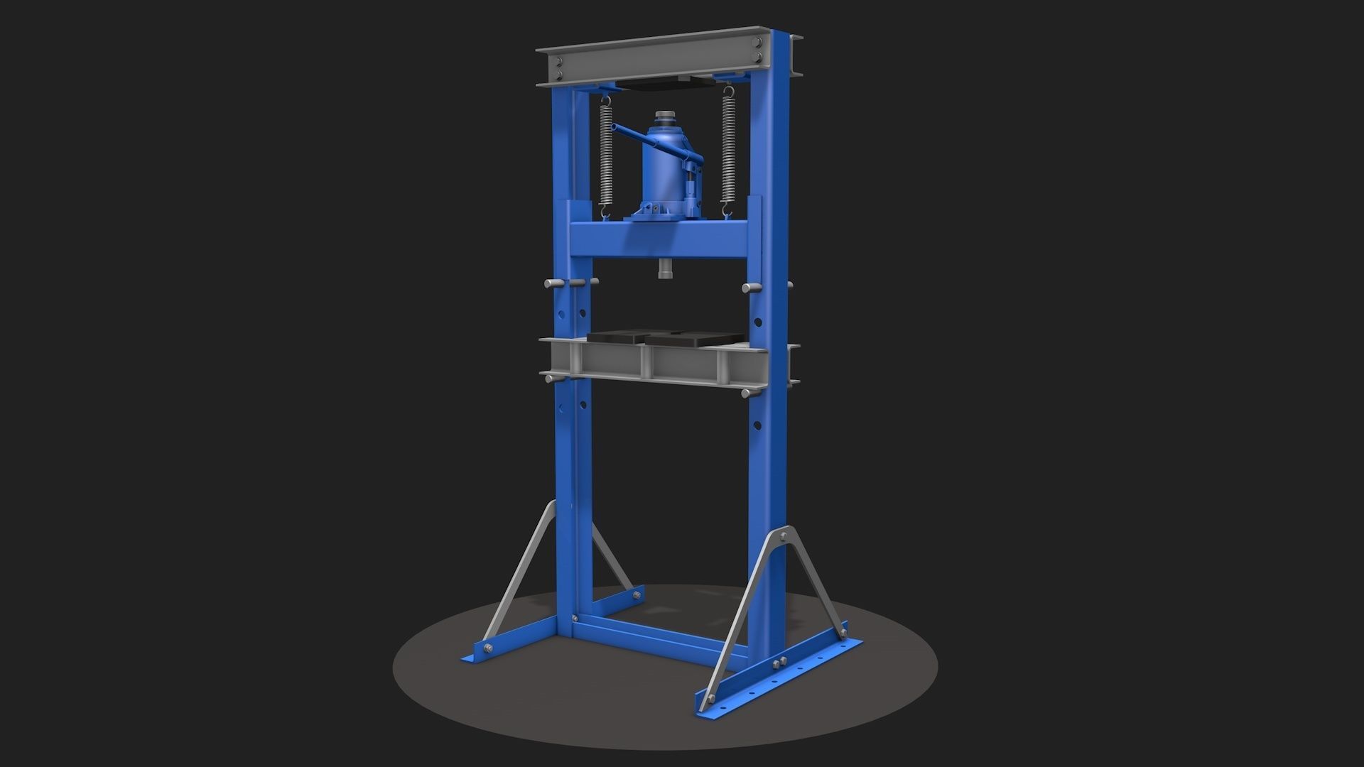 Hydraulic Bench Press 3D model_6
