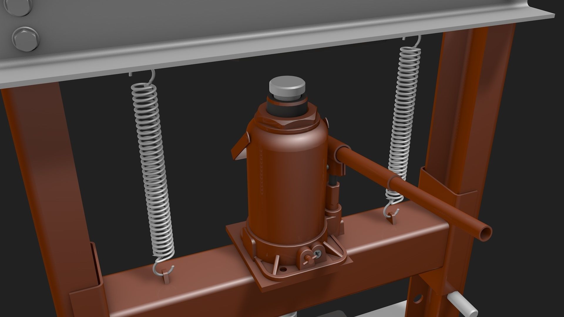 Hydraulic Bench Press 3D model_3