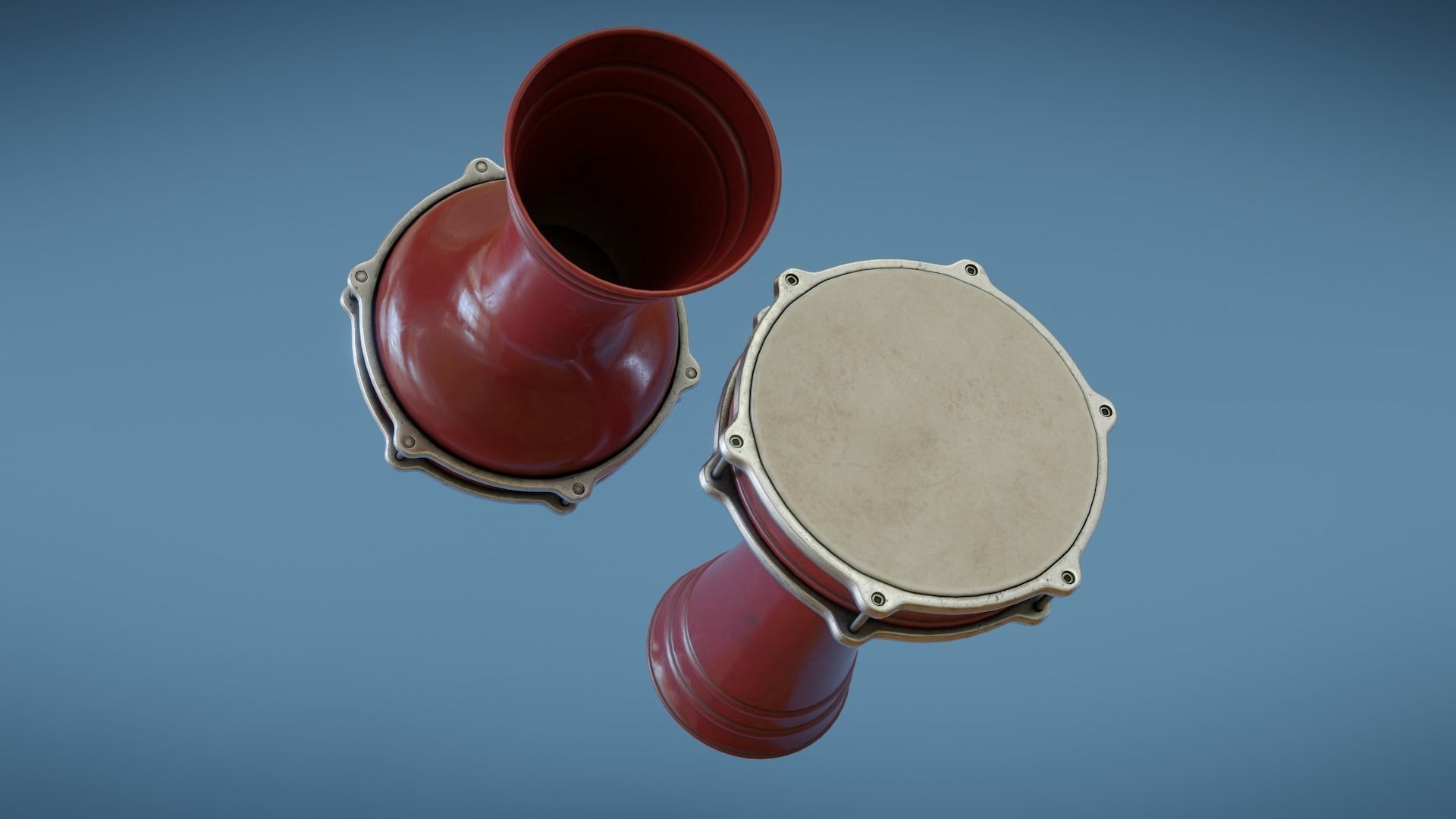 Doumbek Low-poly 3D model_5