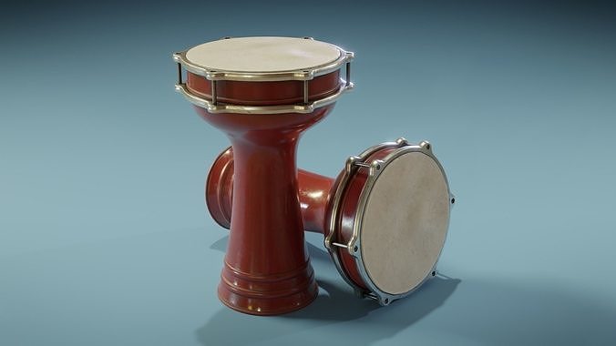 Doumbek Low-poly 3D model