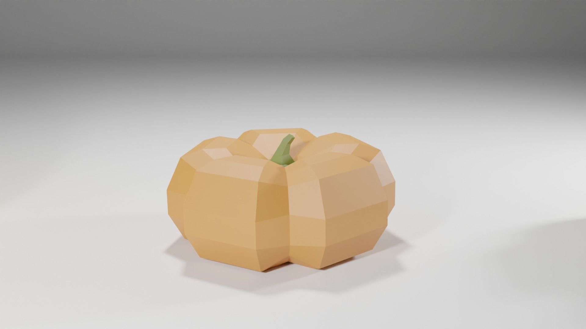 Cartoon Pumpkins low poly pack Low-poly 3D model_4
