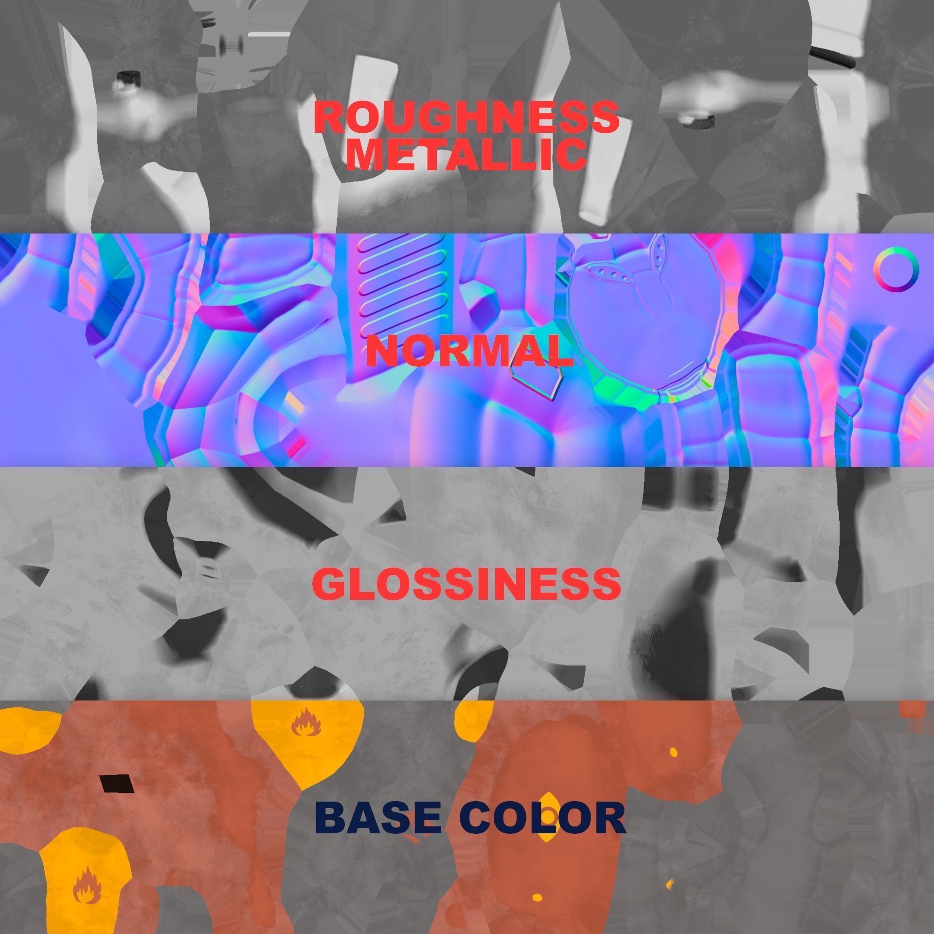 Model of robot  Low-poly 3D model_6