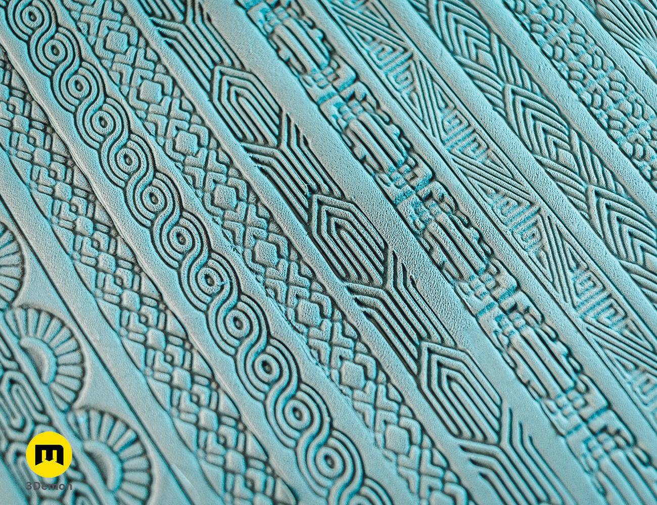 Stamp Wheels for Clay - Art Deco Patterns 3D print model_12