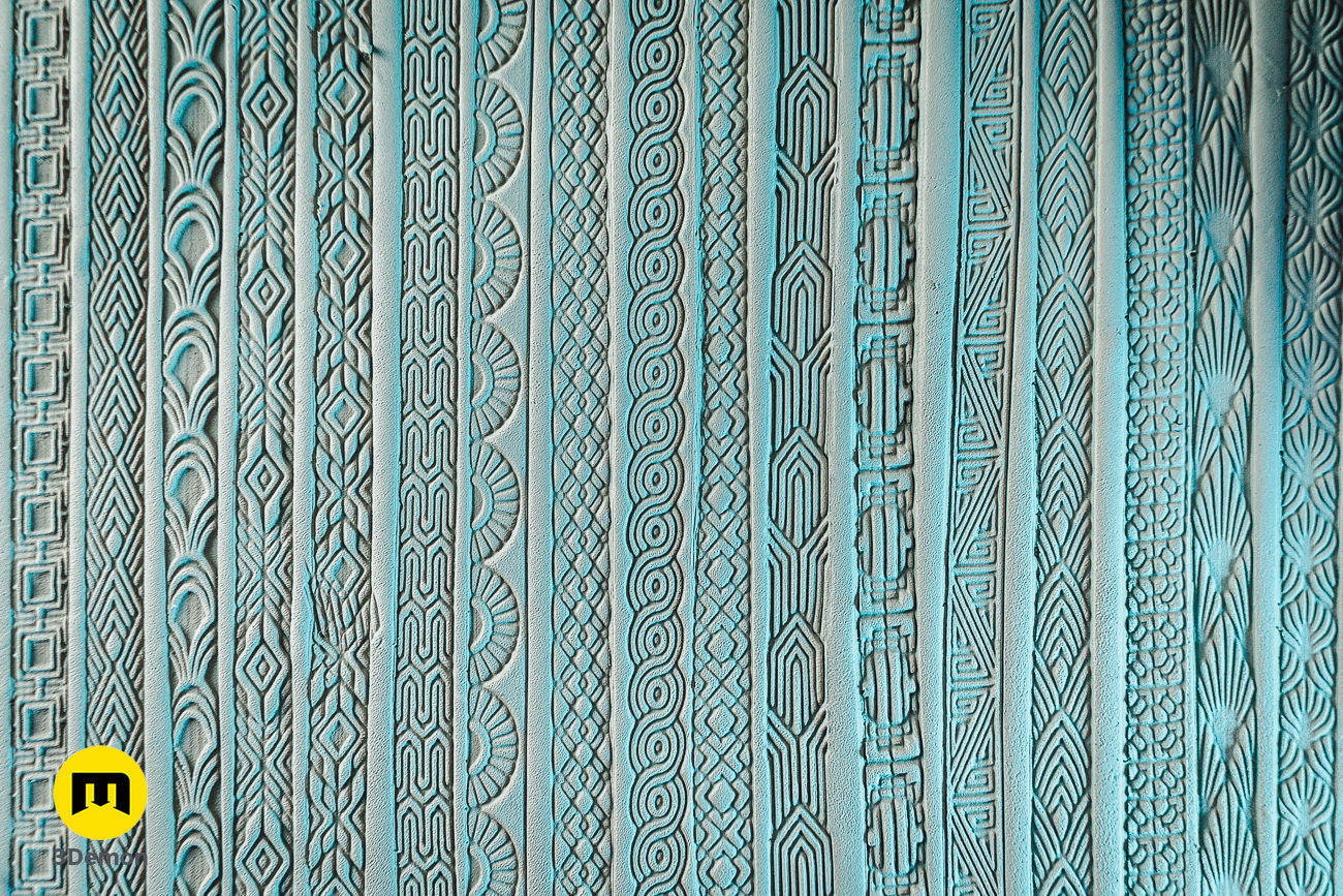 Stamp Wheels for Clay - Art Deco Patterns 3D print model_10