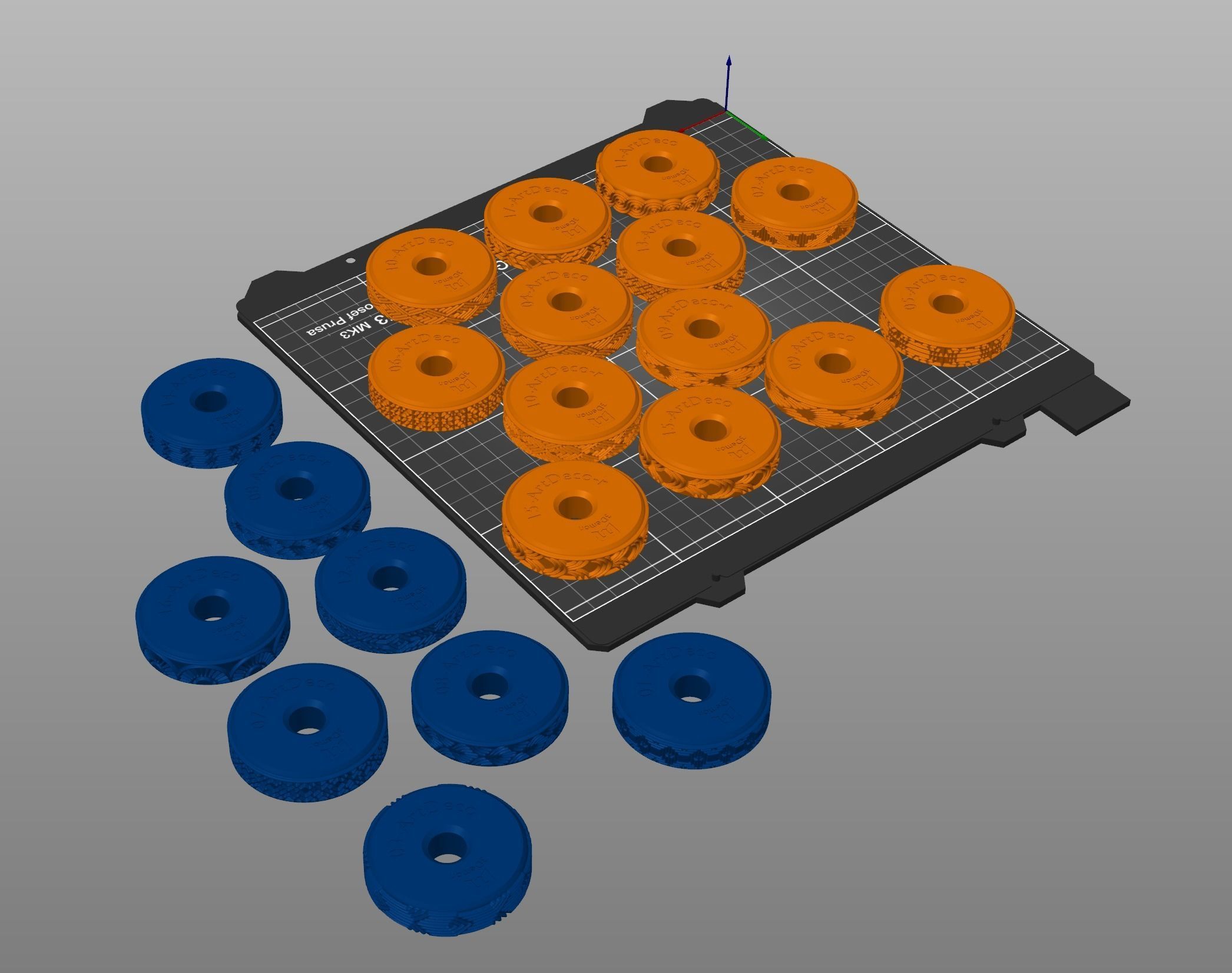 Stamp Wheels for Clay - Art Deco Patterns 3D print model_7