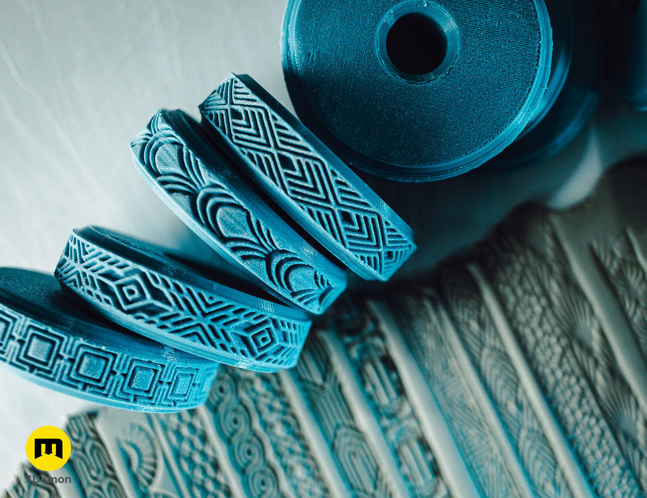 Stamp Wheels for Clay - Art Deco Patterns 3D print model_4