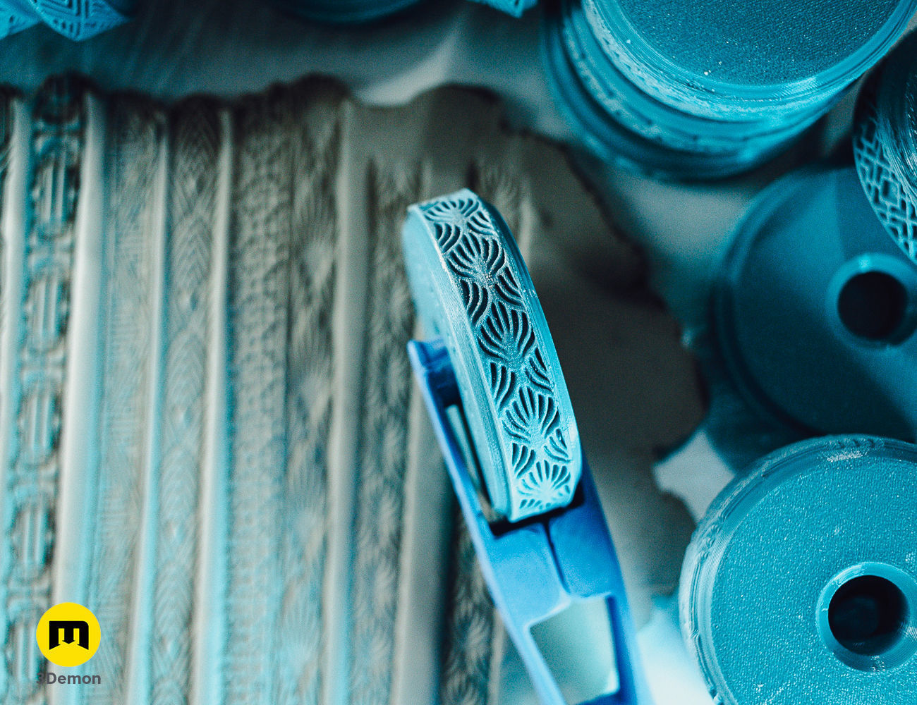 Stamp Wheels for Clay - Art Deco Patterns 3D print model_11