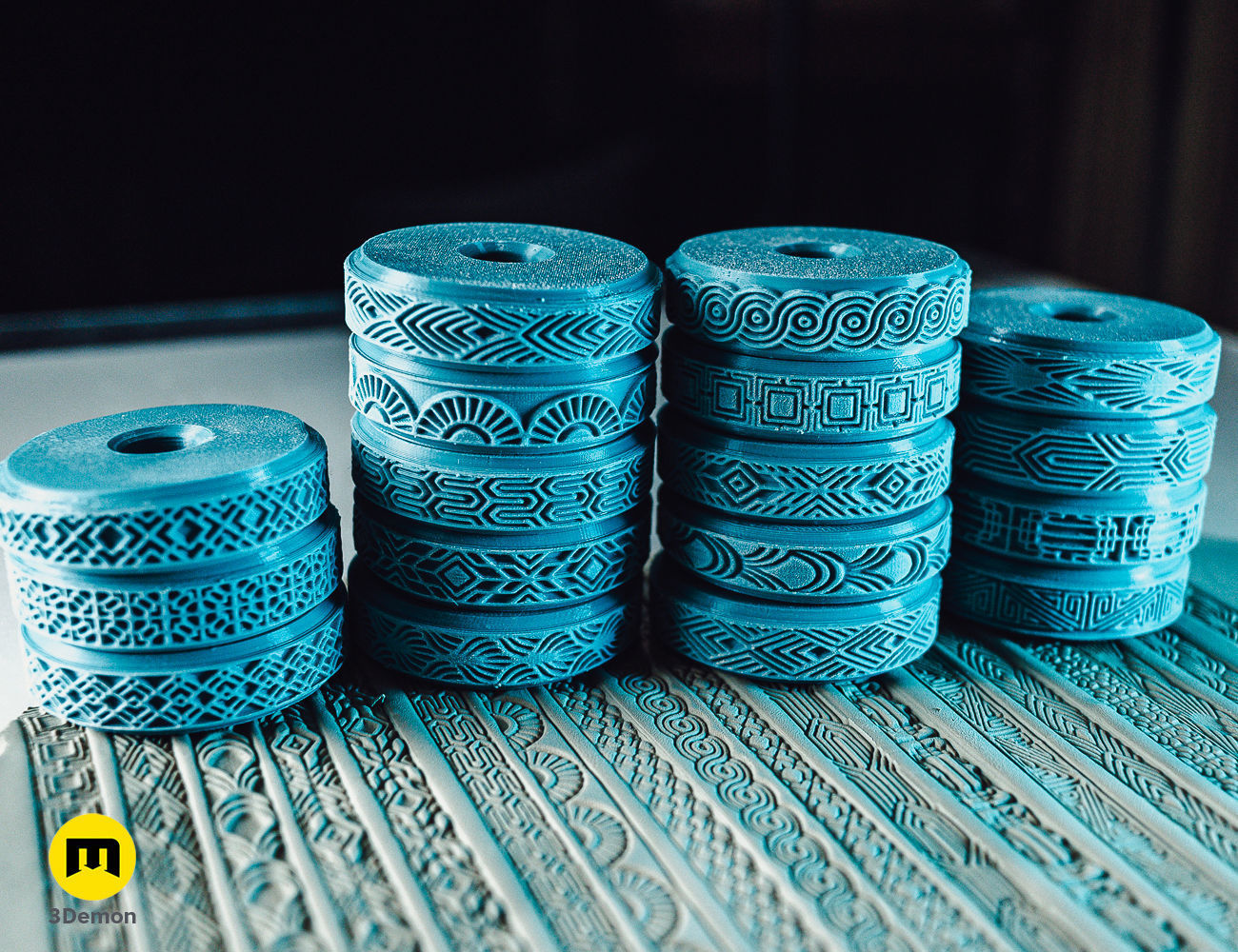 Stamp Wheels for Clay - Art Deco Patterns 3D print model_6