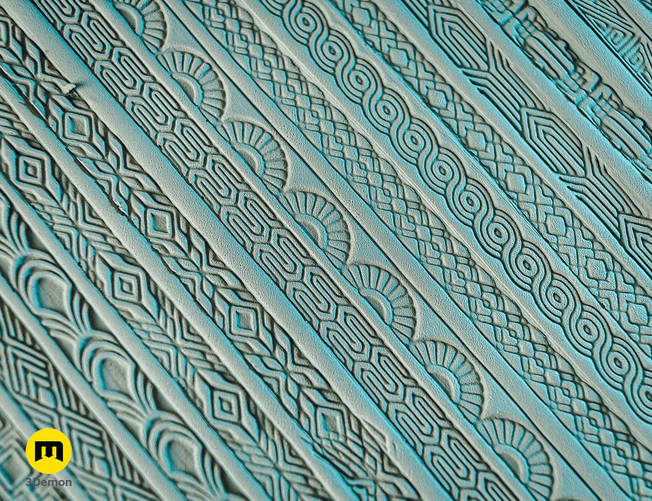 Stamp Wheels for Clay - Art Deco Patterns 3D print model_8