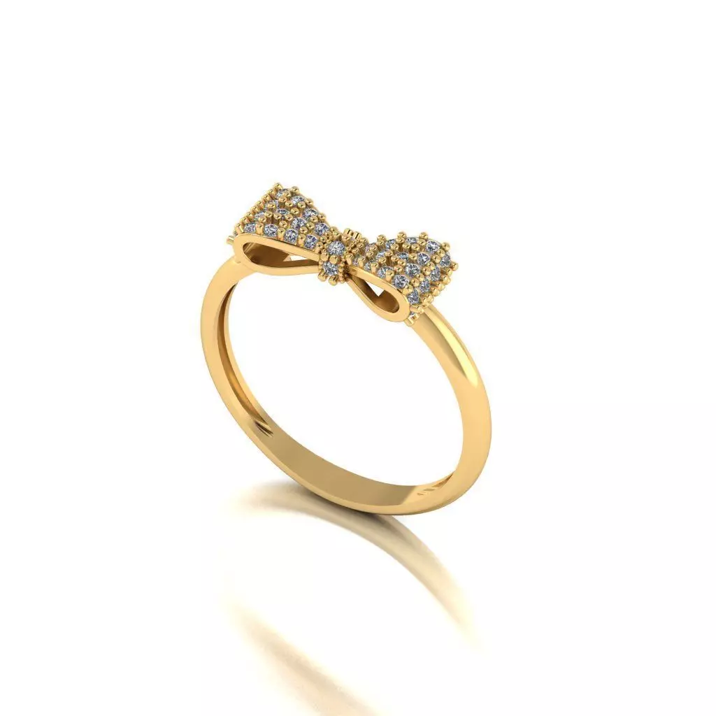 bow tie ring 3D print model