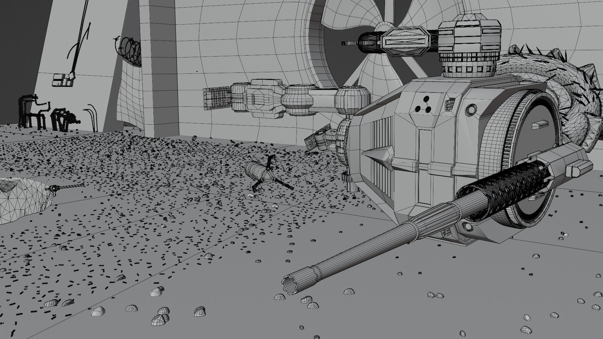 Sci-fi Scene 3D model_12