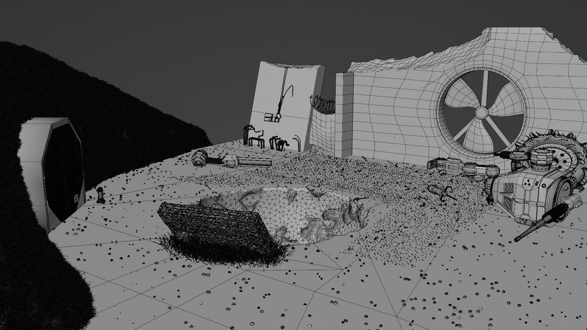 Sci-fi Scene 3D model_11
