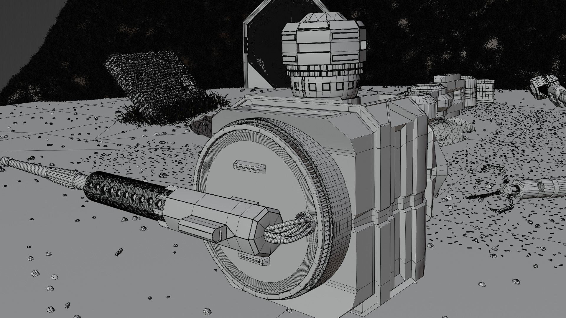 Sci-fi Scene 3D model_13