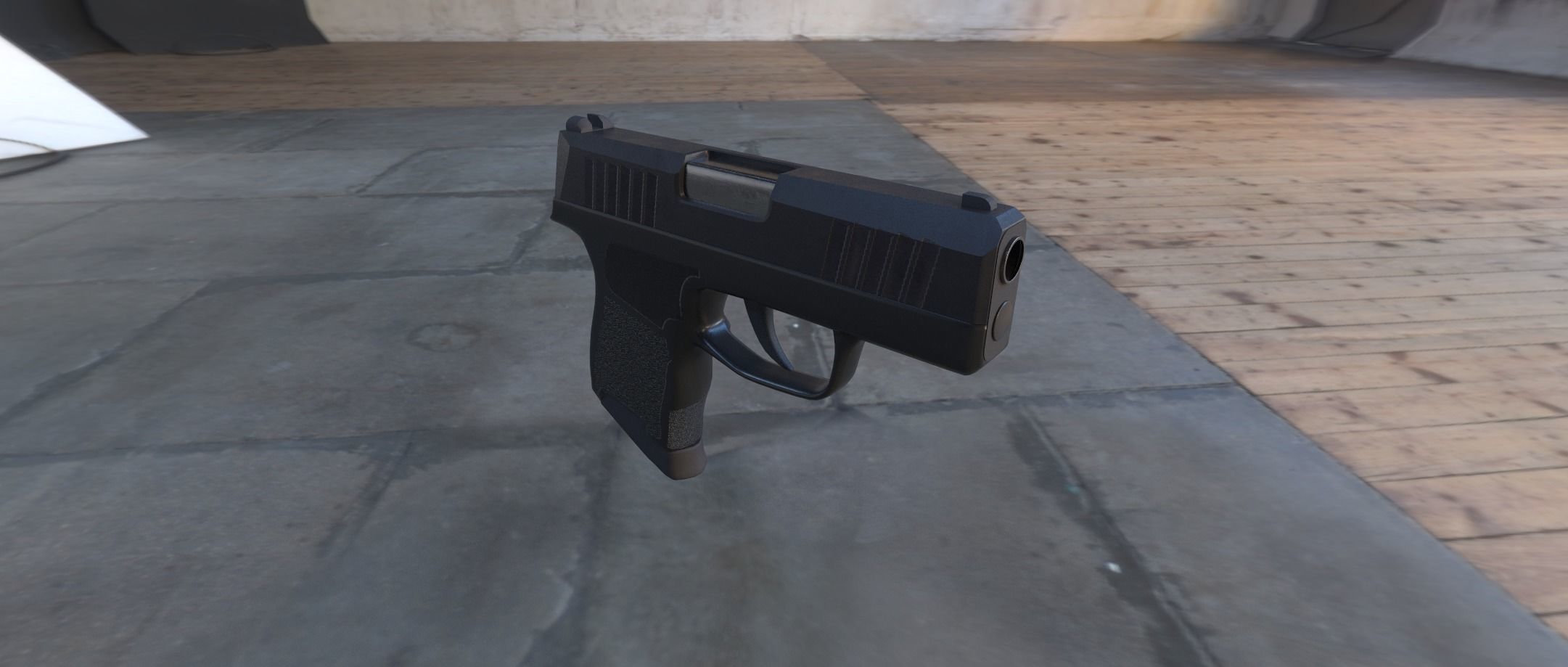 Sig Sauer P365 Game Ready UPDATED Low-poly 3D model_8
