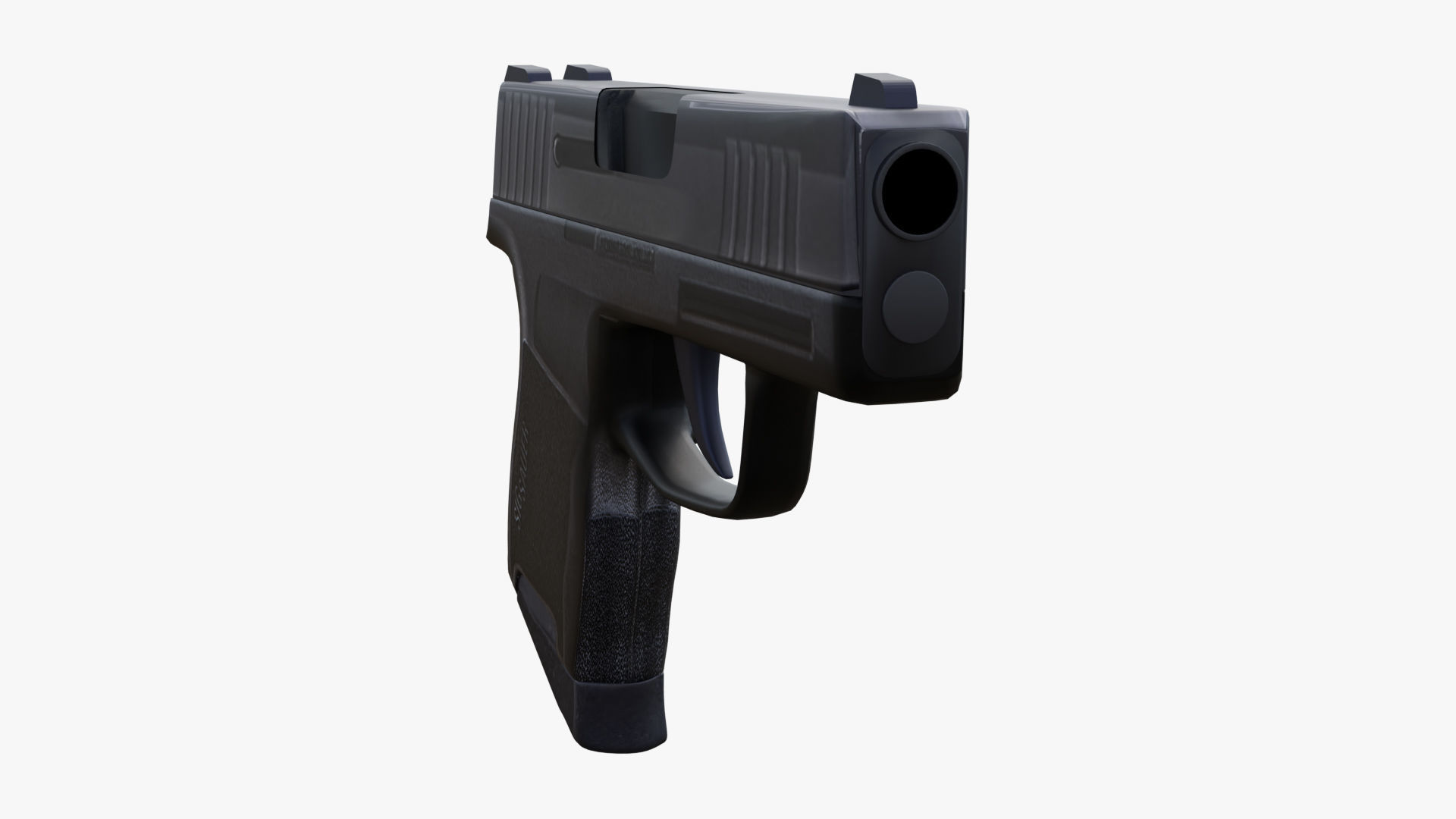 Sig Sauer P365 Game Ready UPDATED Low-poly 3D model_13