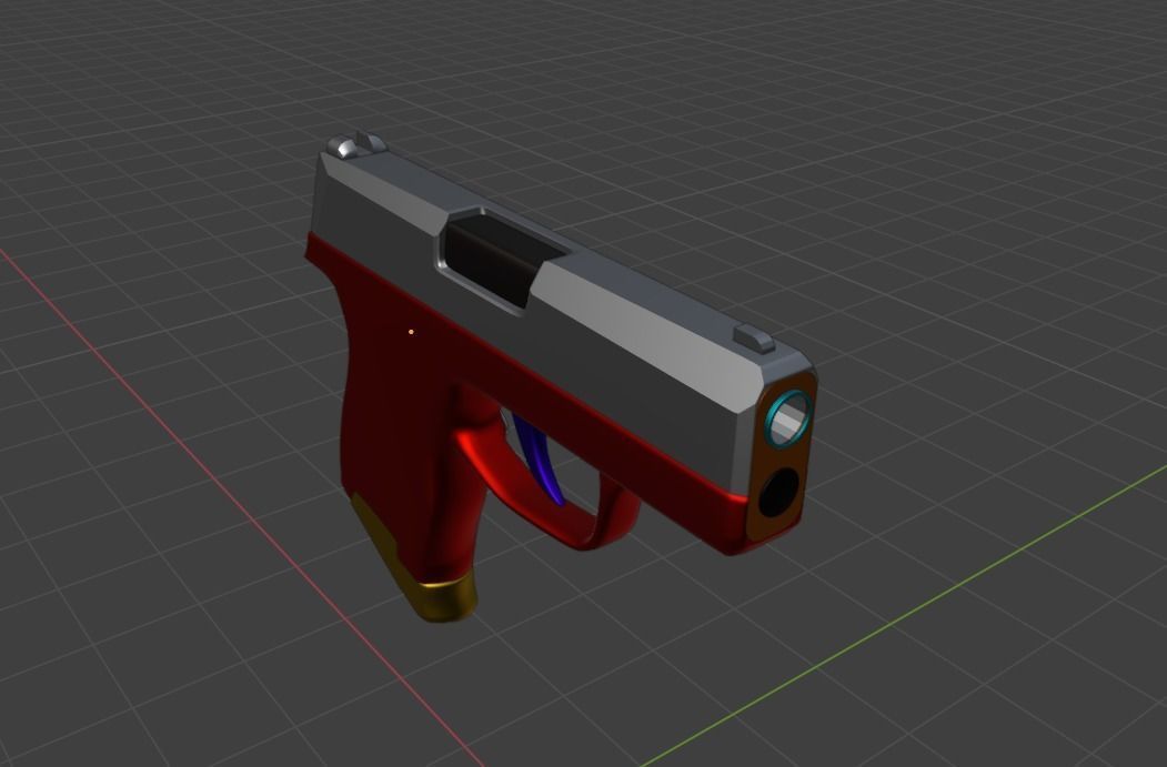 Sig Sauer P365 Game Ready UPDATED Low-poly 3D model_5
