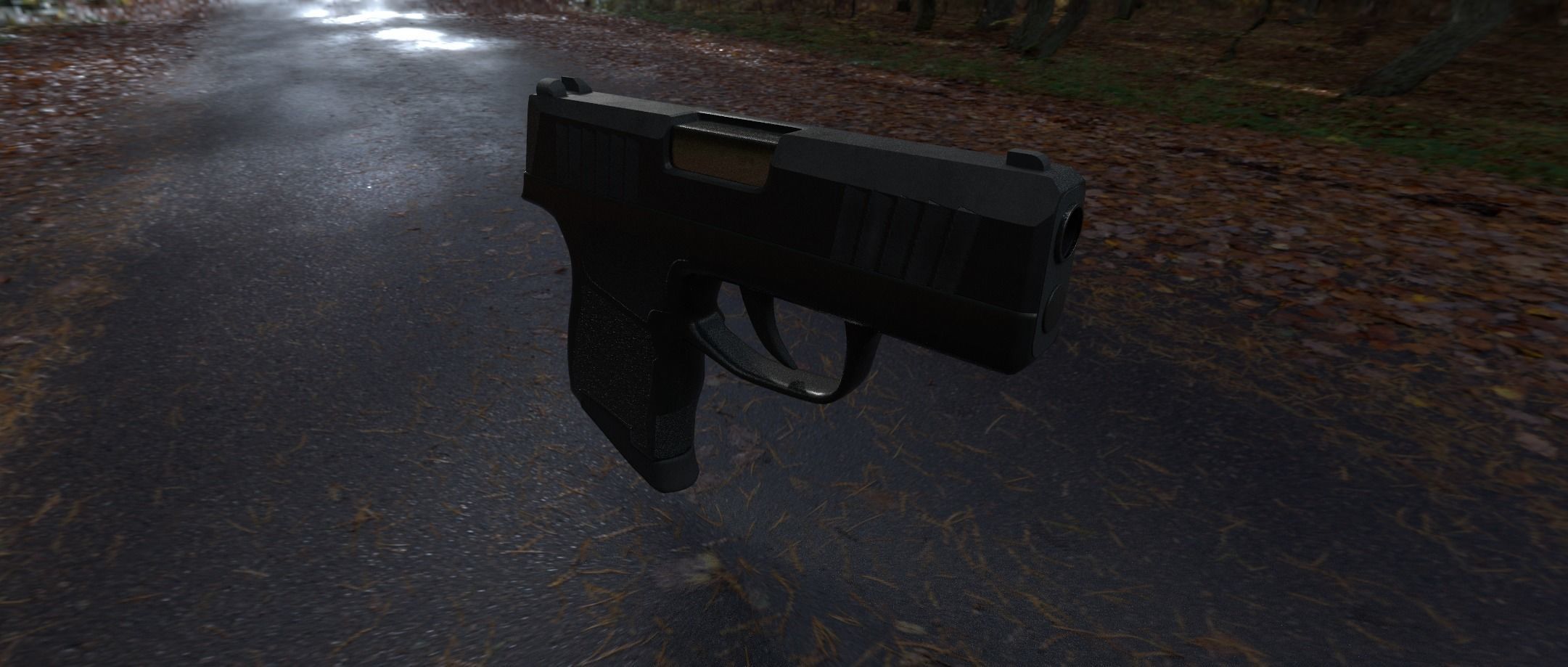 Sig Sauer P365 Game Ready UPDATED Low-poly 3D model_7