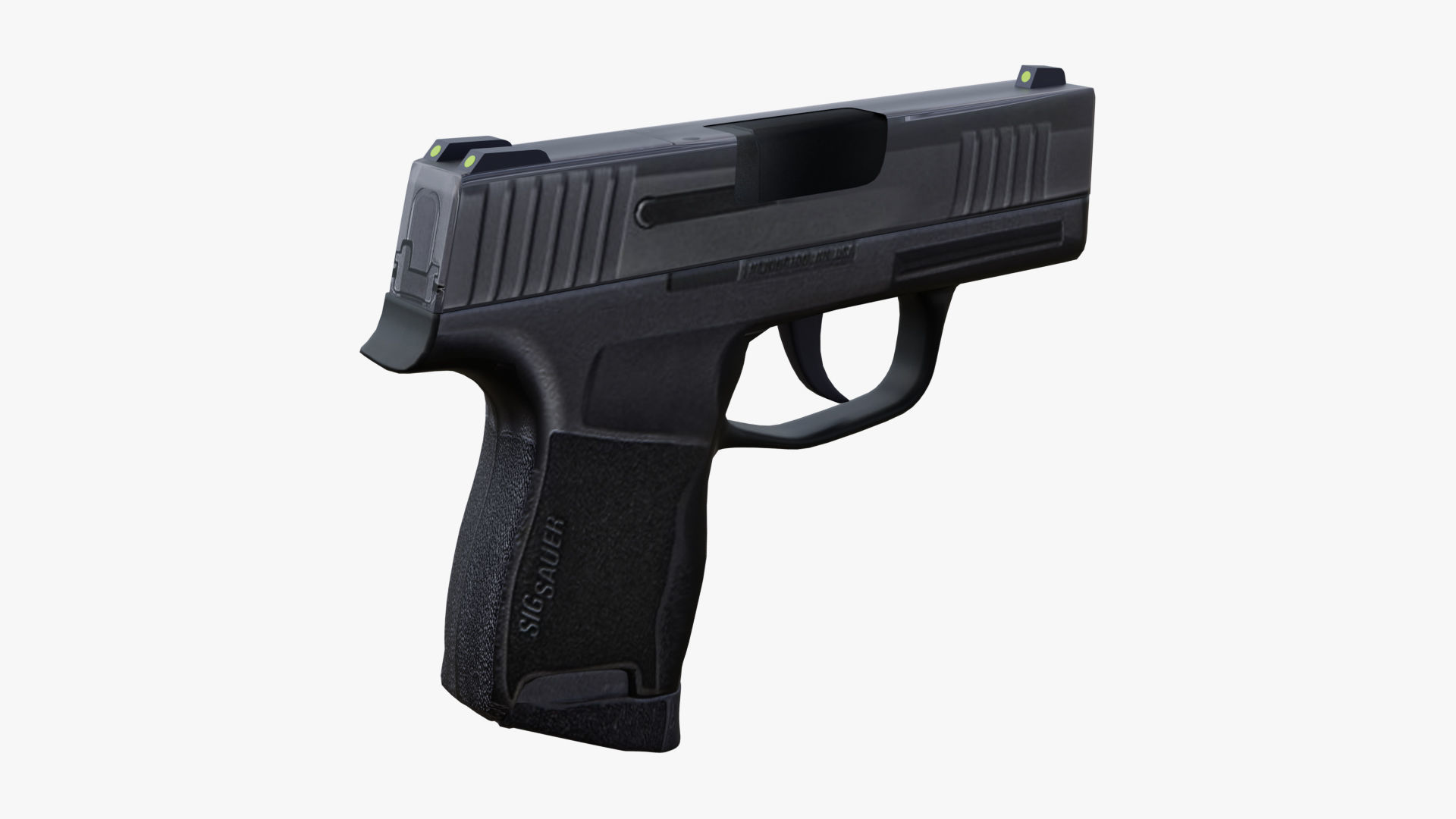 Sig Sauer P365 Game Ready UPDATED Low-poly 3D model_12