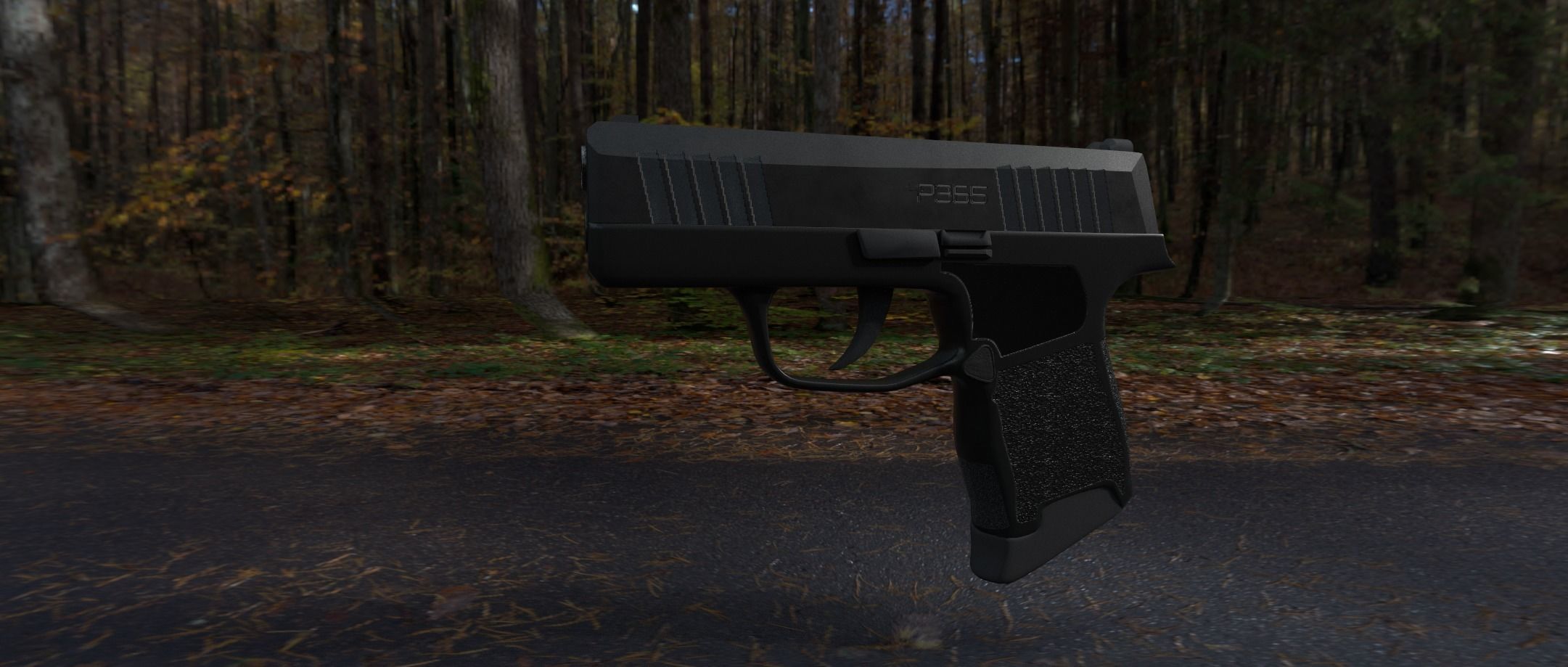 Sig Sauer P365 Game Ready UPDATED Low-poly 3D model_1