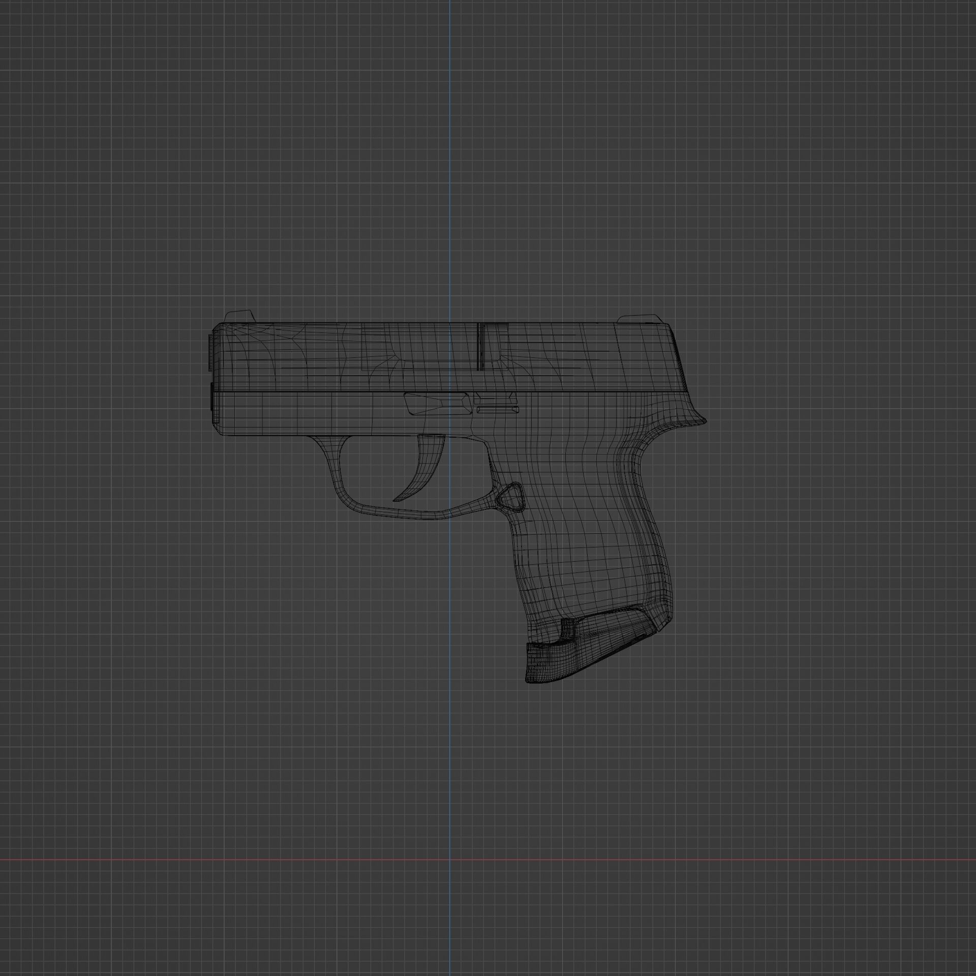 Sig Sauer P365 Game Ready UPDATED Low-poly 3D model_15