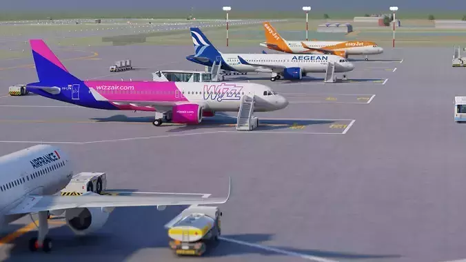 Airport Collection with Interior 3D model