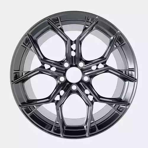 Modern sport car 3D rim