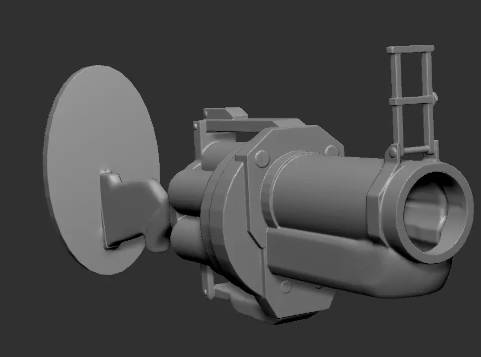Grenade launcher Headset stand 3D print model